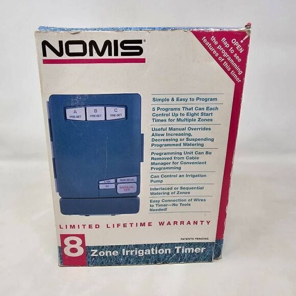NOMIS 8 ZONE STATION IRRIGATION SPRINKLER CONTROLLER MODEL G903 - Picture 2 of 7